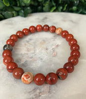 Red Jasper Gemstone Bracelet